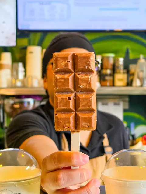 Paleta de chocolate con forma de tableta